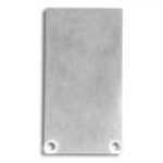 Endkappe (Paar) E49 Aluminium für Alu-Profil YN6/YN7 - C12