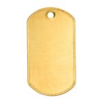 Erkennungsmarke US Dog Tag Messing – Zubehör | Outdoor Militär Tactical Gear