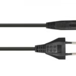 Europa-Kleingerätezuleitung, schwarz, 1,5 m