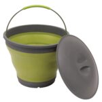 Falteimer mit Deckel Collaps Bucket lime green – Leicht Zubehör | Outdoor Militär Tactical Gear