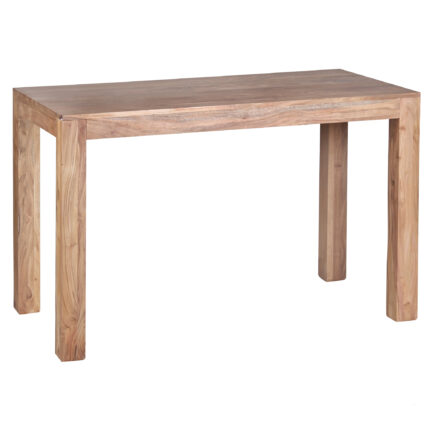 FineBuy Esstisch Massivholz Akazie 120 x 60 x 76 cm Esszimmer-Tisch Design Küchentisch modern Landhaus-Stil Holztisch rechteckig dunkel-braun Natur-Produkt Massivholzmöbel Echt-Holz