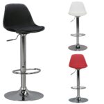 FineBuy HAINAN, Barhocker Kunstleder, Hocker Sitzhocker Tresenhocker, Design Barstuhl Tresenstuhl Barmöbel
