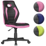 FineBuy Kinderschreibtischstuhl für Kinder ab 6 mit Lehne, Kinderdrehstuhl ergonomisch Kinderbürostuhl, Jugendstuhl höhenverstellbar, Jugendschreibtischstuhl ohne Armlehne