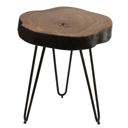 FineBuy Massivholz Sheesham Beistelltisch 35 x 35 cm