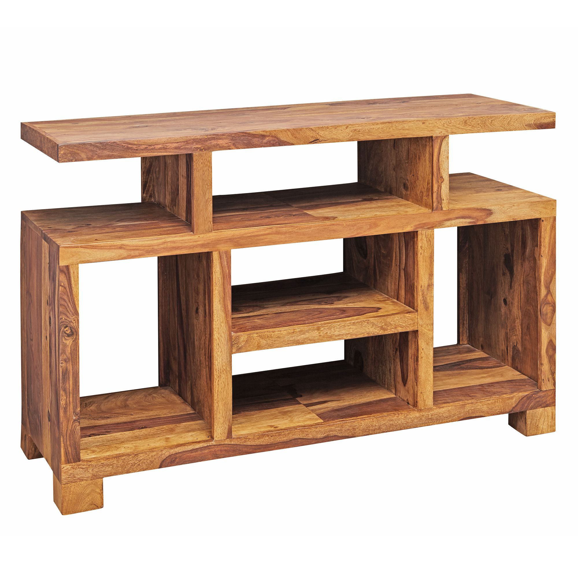 FineBuy Sideboard Sheesham Massivholz 115 x 76 x 40 cm Landhaus-Stil