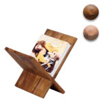 FineBuy Zeitungsständer Massivholz X-Form 31 cm Zeitschriftenständer Design Prospekthalter Landhaus Buchständer