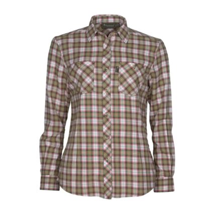 Flanellbluse Felicia grün weiß Frauen – Einsatz & Daypacks | Outdoor Militär Tactical Gear