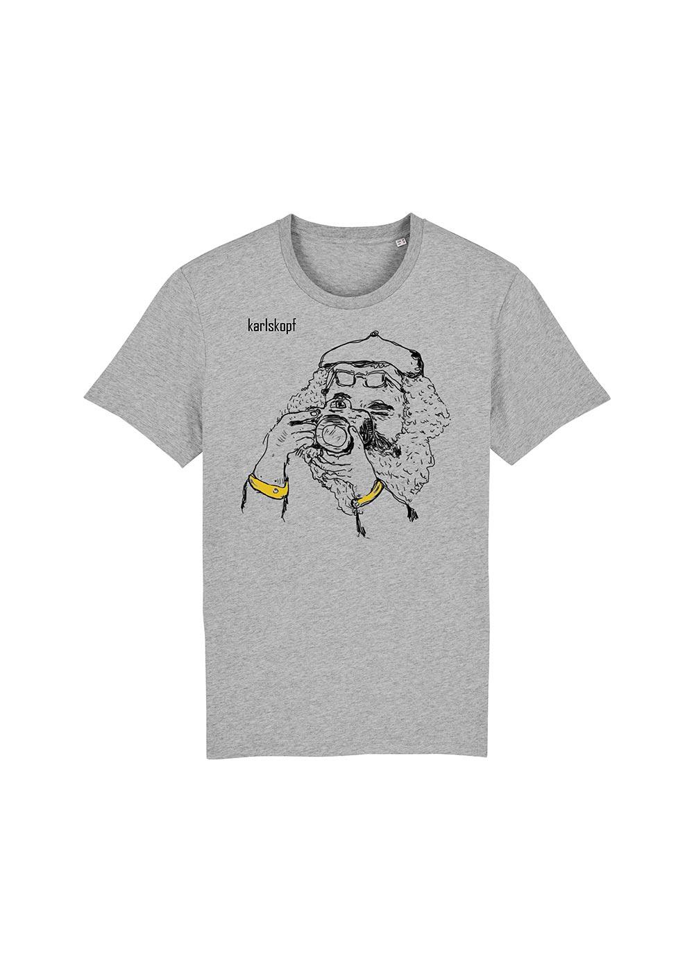 FOTOGRAF - Graues Herren TShirt - KARLSKOPF FOTOGRAF - Graues Herren TShirt - KARLSKOPF - Image 1