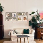 Fotowand Personalisierte - 10 Gedruckte & Gerahmte Fotos - 155x60 cm