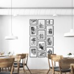 Fotowand Personalisierte - 12 Gedruckte & Gerahmte Fotos - 130x210 cm