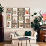 Fotowand Personalisierte - 12 Gedruckte & Gerahmte Fotos - 155x135 cm