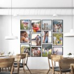 Fotowand Personalisierte - 12 Gedruckte & Gerahmte Fotos - 235x205 cm