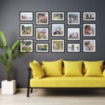 Fotowand Personalisierte - 15 Gedruckte & Gerahmte Fotos - 195x105 cm