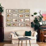 Fotowand Personalisierte - 16 Gedruckte & Gerahmte Fotos - 155x115 cm