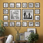 Fotowand Personalisierte - 18 Gedruckte & Gerahmte Fotos - 145x95 cm