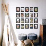 Fotowand Personalisierte - 20 Gedruckte & Gerahmte Fotos - 95x95 cm