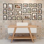 Fotowand Personalisierte - 22 Gedruckte & Gerahmte Fotos - 165x70 cm