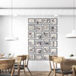 Fotowand Personalisierte - 24 Gedruckte & Gerahmte Fotos - 155x225 cm