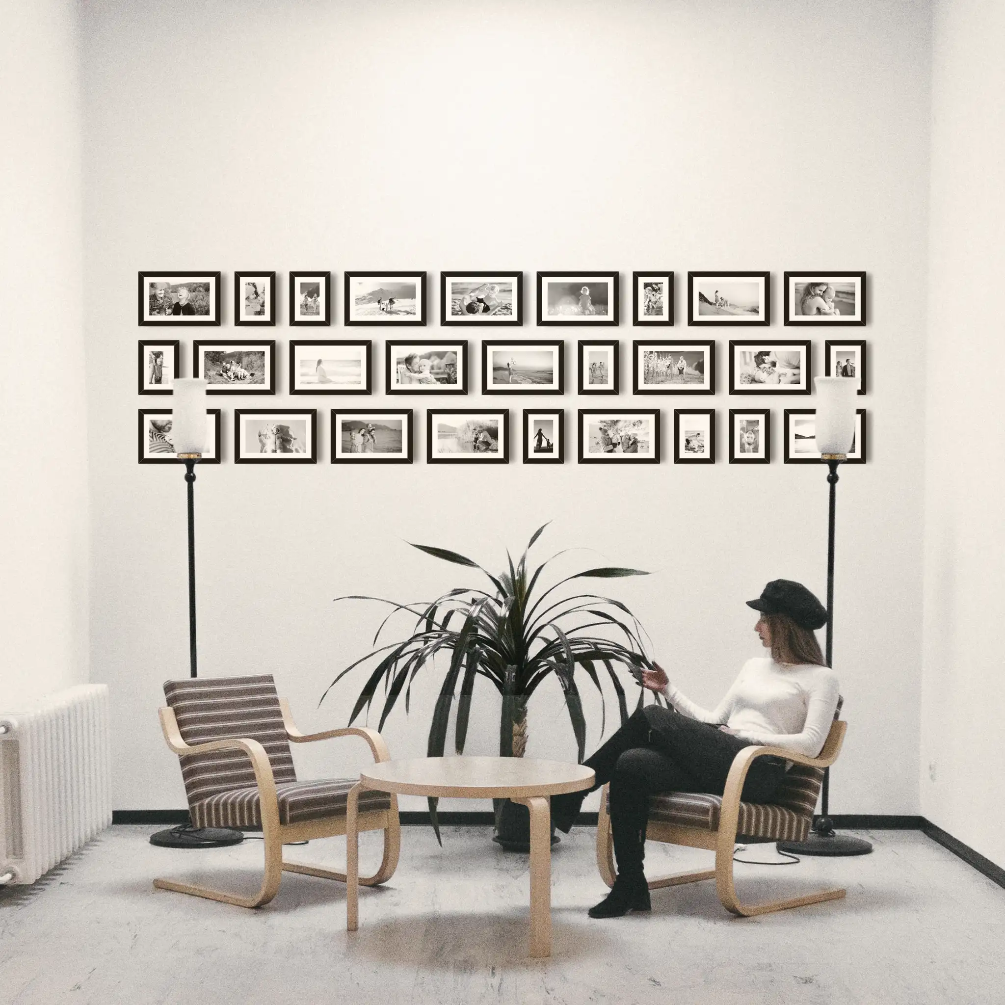 Fotowand Personalisierte - 27 Gedruckte & Gerahmte Fotos - 265x70 cm Fotowand Personalisierte - 27 Gedruckte & Gerahmte Fotos - 265x70 cm - Image 1