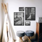 Fotowand Personalisierte - 4 Gedruckte & Gerahmte Fotos - 105x90 cm