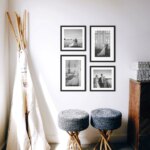 Fotowand Personalisierte - 4 Gedruckte & Gerahmte Fotos - 75x90 cm