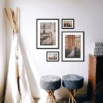 Fotowand Personalisierte - 4 Gedruckte & Gerahmte Fotos - 95x85 cm