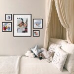 Fotowand Personalisierte - 5 Gedruckte & Gerahmte Fotos - 125x70 cm