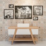 Fotowand Personalisierte - 5 Gedruckte & Gerahmte Fotos - 160x65 cm