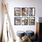 Fotowand Personalisierte - 6 Gedruckte & Gerahmte Fotos - 100x85 cm