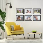 Fotowand Personalisierte - 6 Gedruckte & Gerahmte Fotos - 130x65 cm