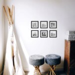 Fotowand Personalisierte - 6 Gedruckte & Gerahmte Fotos - 70x45 cm