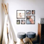 Fotowand Personalisierte - 6 Gedruckte & Gerahmte Fotos - 85x65 cm