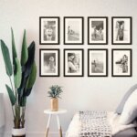 Fotowand Personalisierte - 8 Gedruckte & Gerahmte Fotos - 115x75 cm