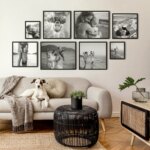 Fotowand Personalisierte - 8 Gedruckte & Gerahmte Fotos - 245x115 cm