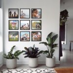 Fotowand Personalisierte - 9 Gedruckte & Gerahmte Fotos - 115x115 cm