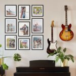 Fotowand Personalisierte - 9 Gedruckte & Gerahmte Fotos - 115x135 cm