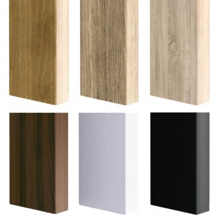Freistehende MDF-Lamellen – Mustersatz in allen Farben – 22x90 mm / 22x70 mm