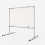 Freistehende Werbestruktur einstellbar - unter dem Dibond-Bildschirm