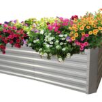 GABIONA Hochbeet Metall mit Wühlmausgitter für Hochbeete| Pflanzkasten für Garten | HBT: 60x184x90 cm | Ohne Boden | Draht extra stark mit 0,8 mm