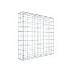 Gabione 100 cm x 100 cm x 20 cm (L x H x T), Maschenweite 10 cm x 10 cm, C-Ring