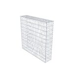 Gabione 100 cm x 100 cm x 20 cm (L x H x T), Maschenweite 5 cm x 10 cm, Spirale