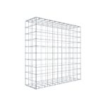 Gabione 100 cm x 100 cm x 30 cm (L x H x T), Maschenweite 10 cm x 10 cm, C-Ring