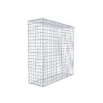 Gabione 100 cm x 100 cm x 30 cm (L x H x T), Maschenweite 5 cm x 5 cm, Spirale