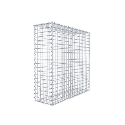 Gabione 100 cm x 100 cm x 30 cm (L x H x T), Maschenweite 5 cm x 5 cm, Spirale
