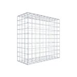 Gabione 100 cm x 100 cm x 40 cm (L x H x T), Maschenweite 10 cm x 10 cm, C-Ring