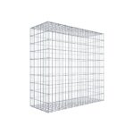 Gabione 100 cm x 100 cm x 40 cm (L x H x T), Maschenweite 5 cm x 10 cm, C-Ring