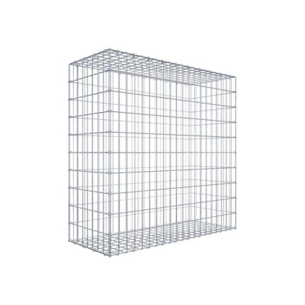 Gabione 100 cm x 100 cm x 40 cm (L x H x T), Maschenweite 5 cm x 10 cm, C-Ring