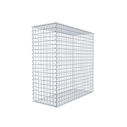 Gabione 100 cm x 100 cm x 40 cm (L x H x T), Maschenweite 5 cm x 5 cm, Spirale