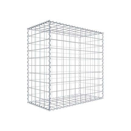 Gabione 100 cm x 100 cm x 50 cm (L x H x T), Maschenweite 10 cm x 10 cm, Spirale