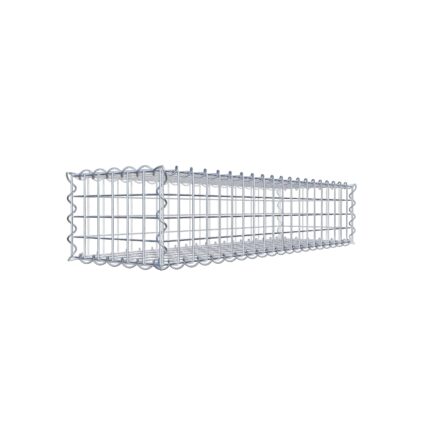 Gabione 100 cm x 20 cm x 30 cm (L x H x T), Maschenweite 5 cm x 5 cm, Spirale